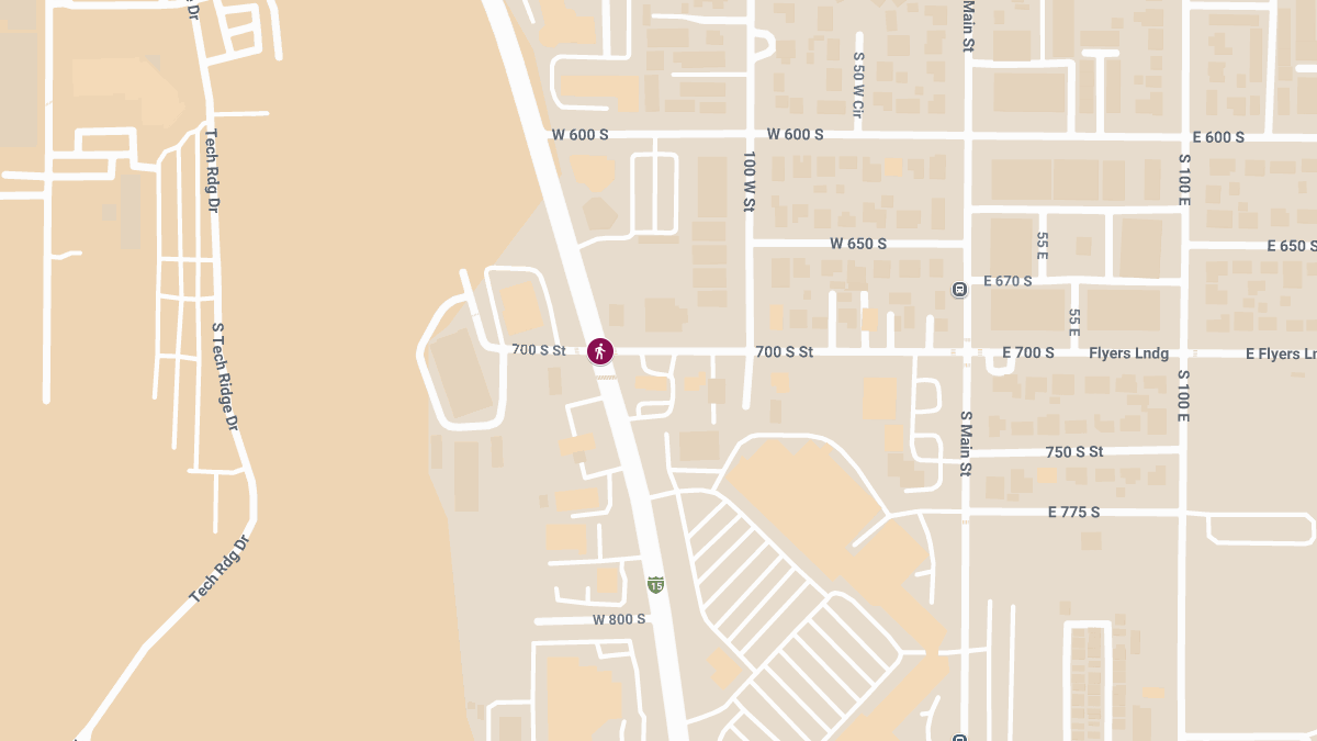 Pedestrian Injured in Vehicle Collision at 700 South and Bluff St