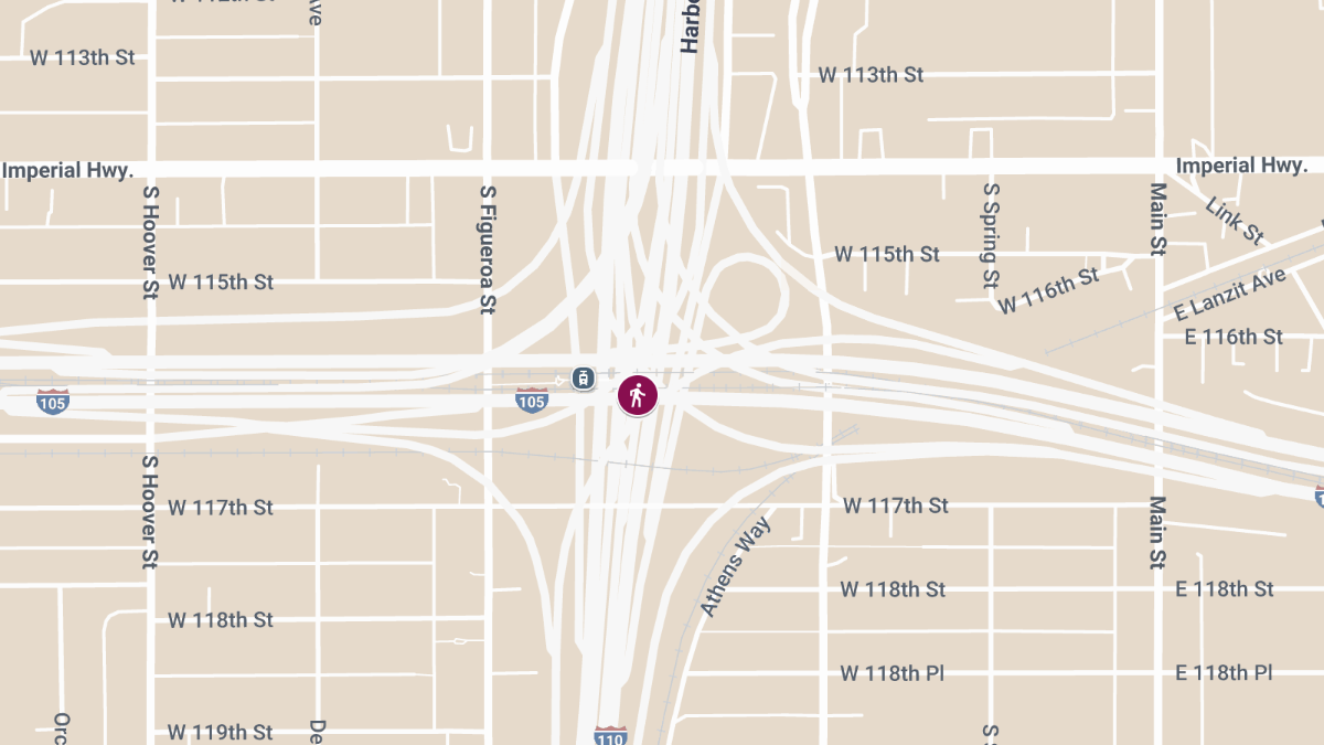 Pedestrian Killed in Accident on I-110 at I-105 Connector