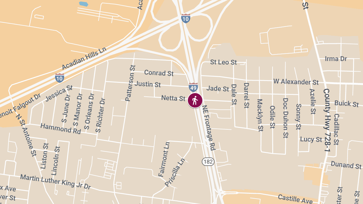 Pedestrian Killed in Crash on I-49 Near LA-182