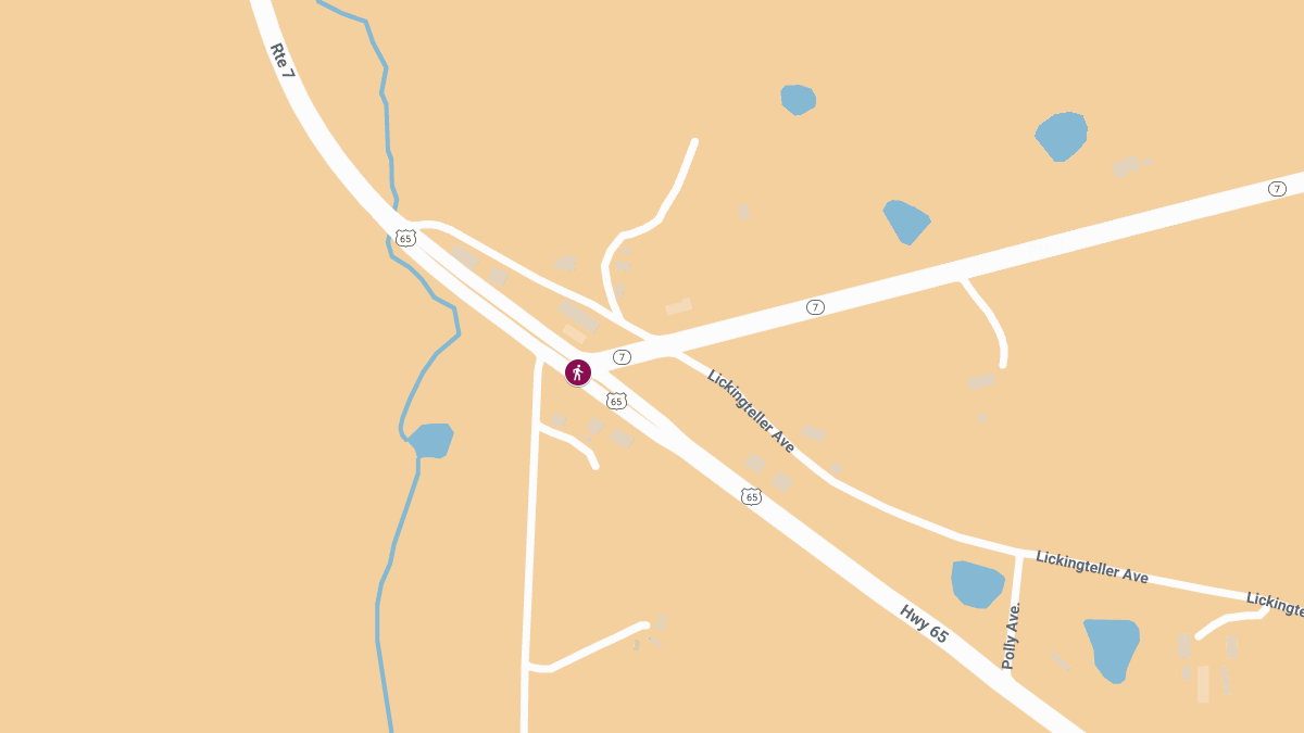 Pedestrian Seriously Injured in Crash on US-65 at MO-7 Exit