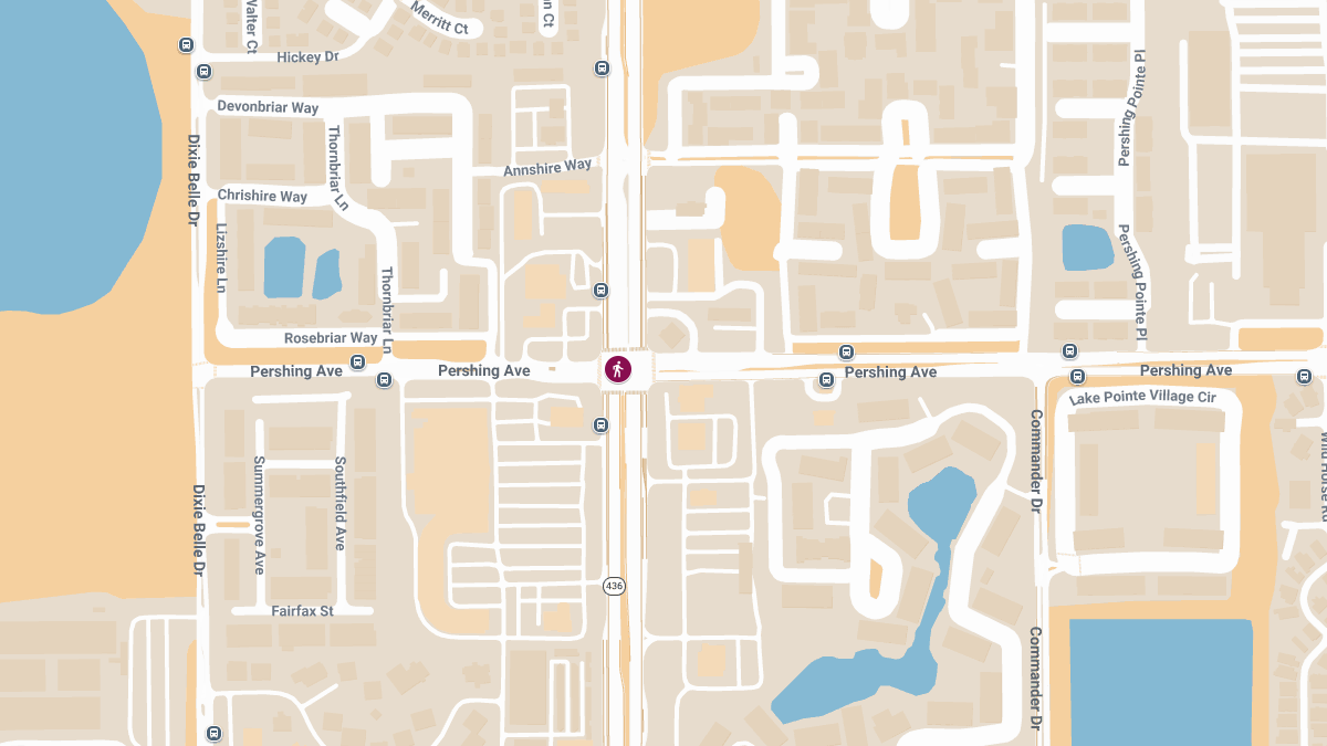 Pedestrian Struck Near Pershing Ave & S Semoran Blvd