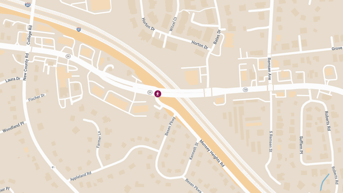 Pedestrian Struck and Injured at Rt 59 & Monsey Heights Rd