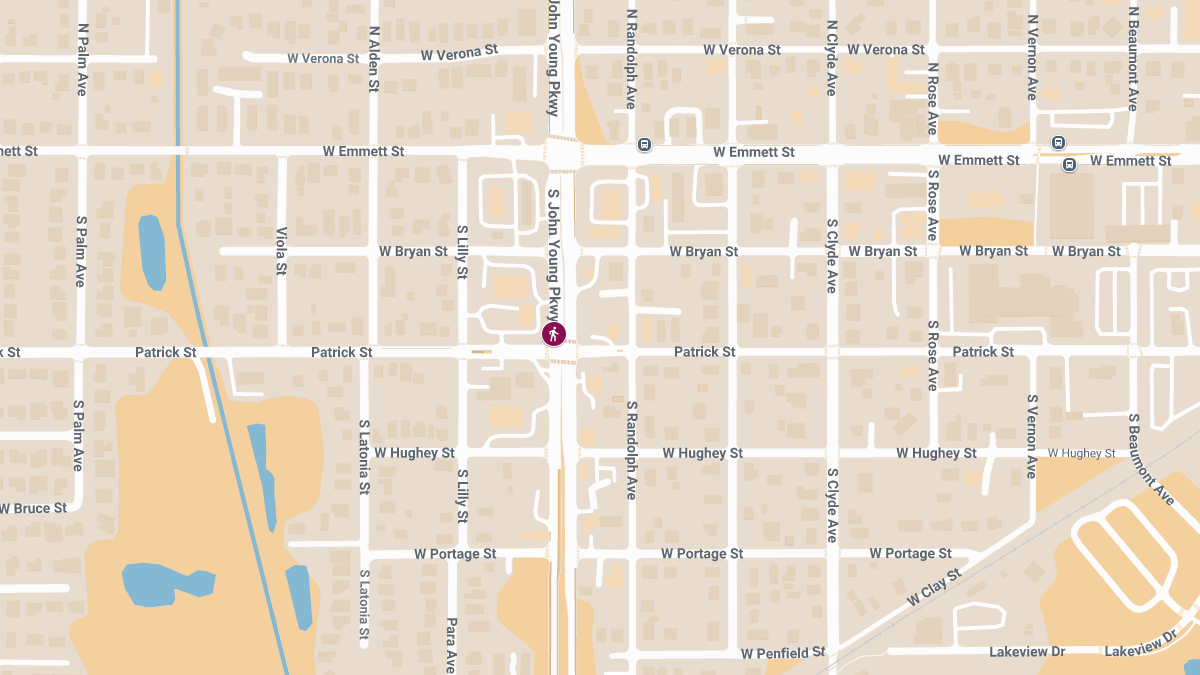 Pedestrian Struck at S John Young Pkwy Near Patrick St & Huey St