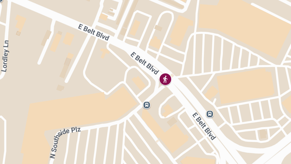 Pedestrian Struck by Bus Near E Southside Plaza & E Belt Blvd