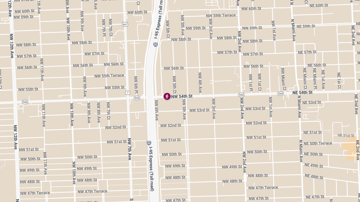 Pedestrian Struck by Vehicle Near NW 54th St