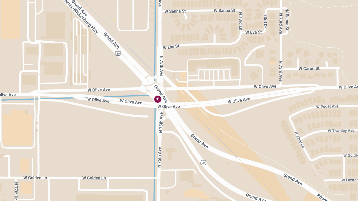 Pedestrian Suffers Life-Threatening Injuries in Accident on US 60 at 75th Ave