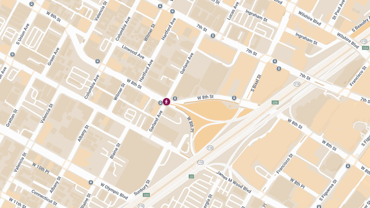 Pedestrian on Scooter Injured in Crash at W 8th St & Garland Ave