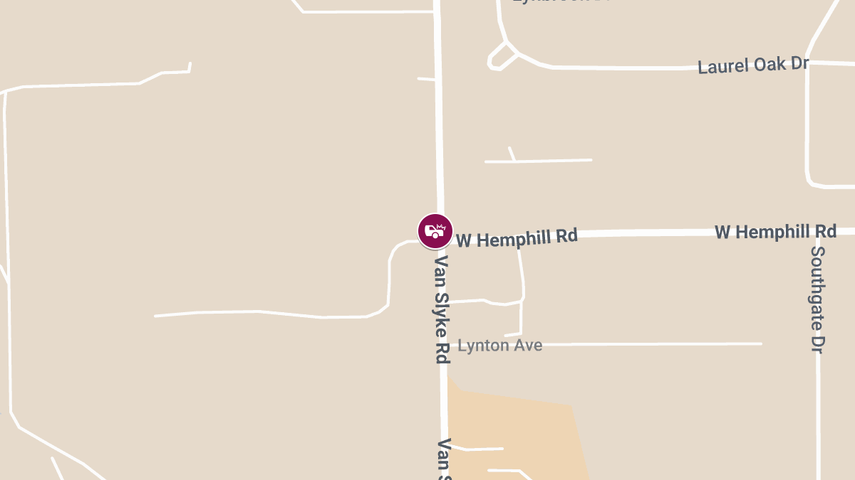 Person Injured in Evening Wreck at Van Slyke Rd & W Hemphill Rd