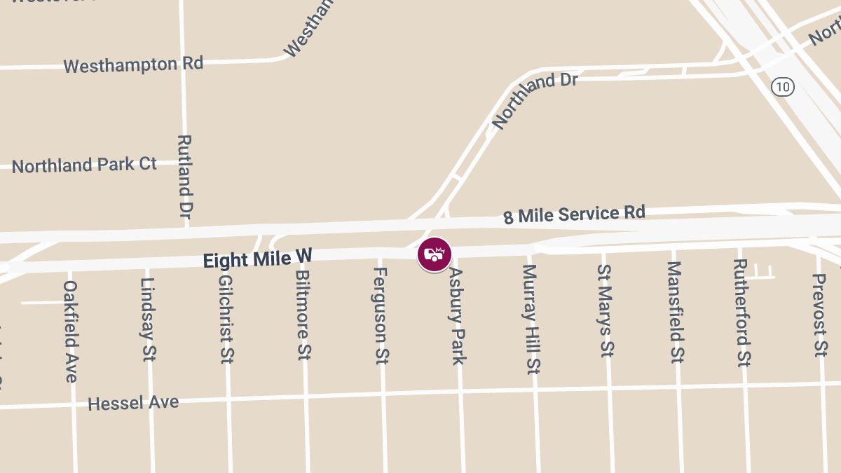 Person Trapped in Injury Collision Near 8 Mile & Asbury Park