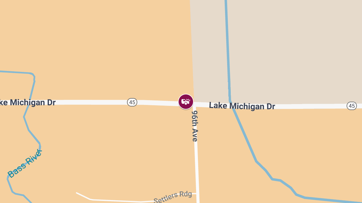 Personal Injury Crash Reported at Lake Michigan Dr & 96th Ave