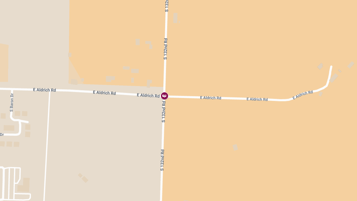 Rear-End Collision on Aldrich Rd at S 132nd Rd Leaves Driver Injured