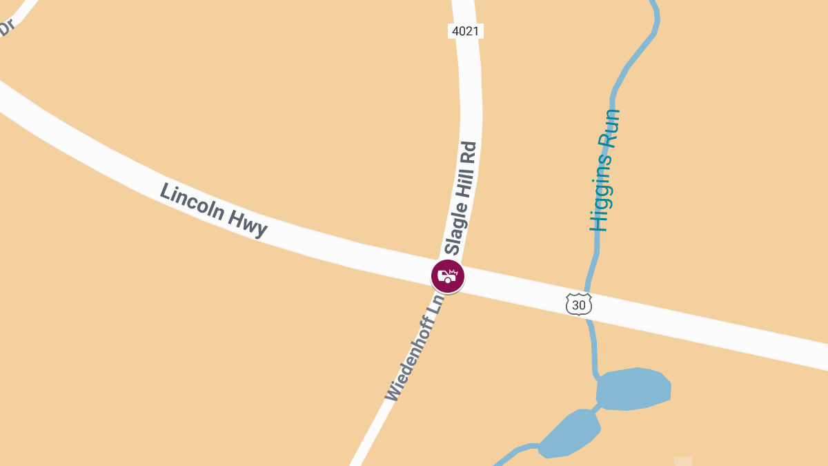 Rollover Crash With Injuries and Entrapment on Lincoln Hwy at Slagle Hill Rd