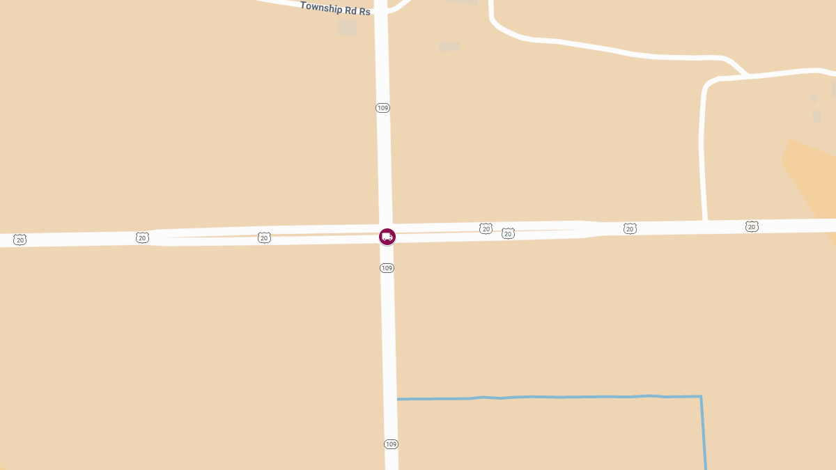 Semi Truck Collision on US-20 at SR-109 Leaves Driver Critically Injured