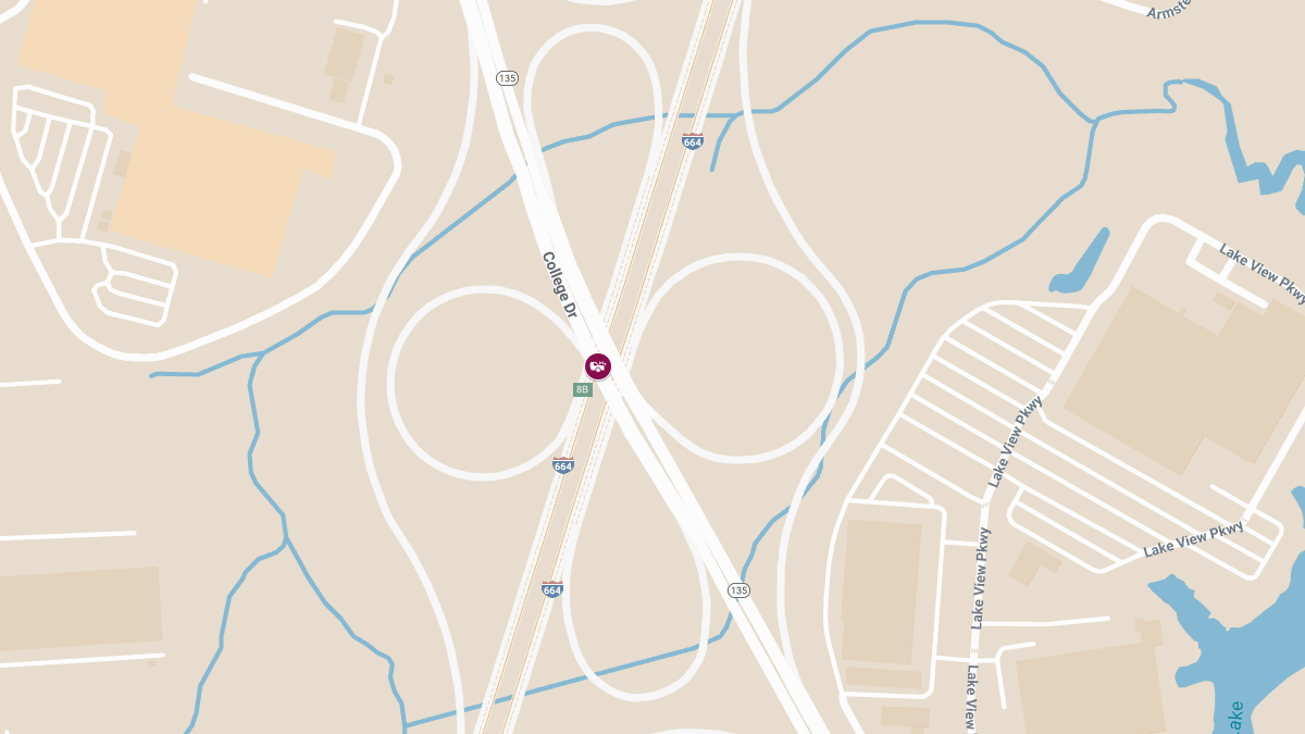 Serious Accident Reported at College Dr and I-664 Ramp