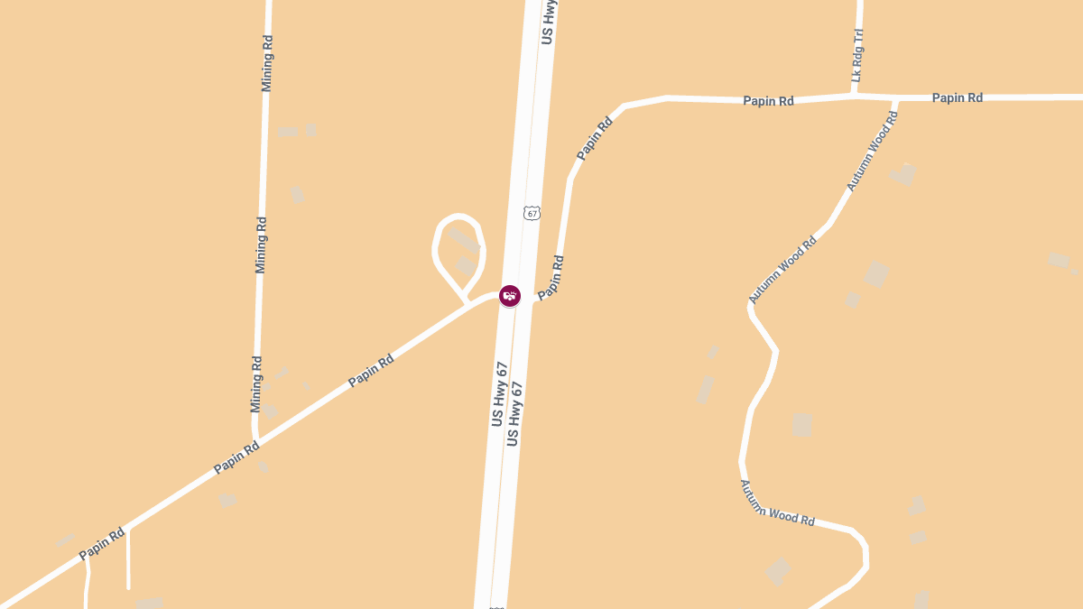 Serious Injury Reported in Two-Vehicle Accident on US-67 at Papin Rd