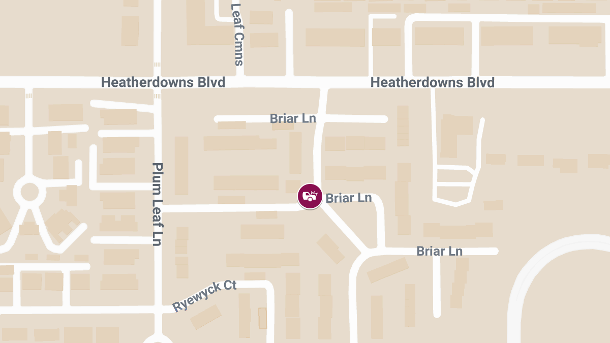 Severe Auto Accident with Reported Injuries on Briar Ln