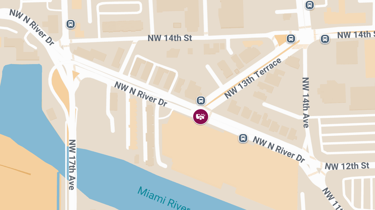 Speed-Related Injury Crash Reported on NW N River Dr at NW 13th Terrace