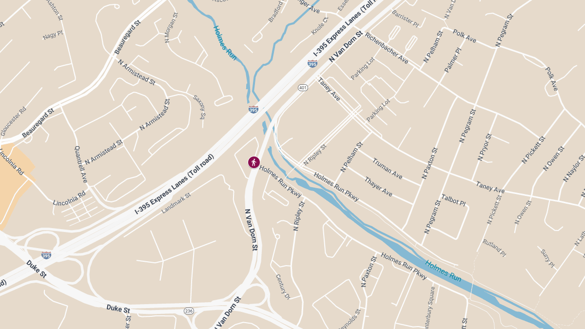 Teen Pedestrian Seriously Hurt in Accident on N Van Dorn St at Holmes Run Pkwy