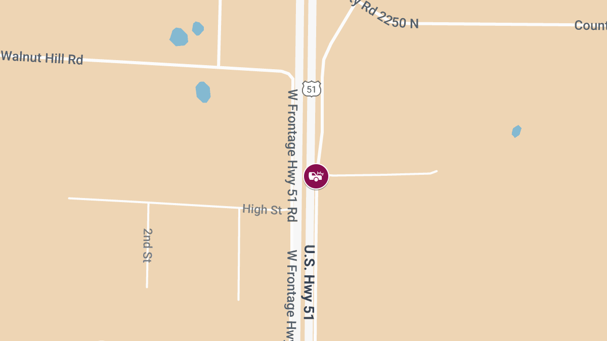 Three Injured in Crash at US 51 Turnaround Near Walnut Hill Rd