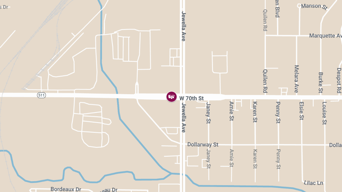 Three-Vehicle T-Bone Collision with Injuries at Jewella Ave & W 70th St