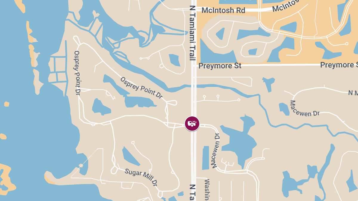 Traffic Accident With Injuries at Osprey Point Dr and N Tamiami Trl