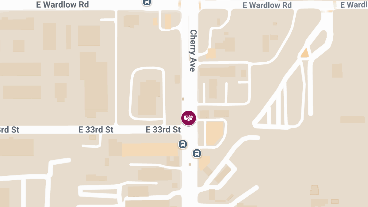 Traffic Accident at E 33rd St and Cherry Ave Leaves Person Injured