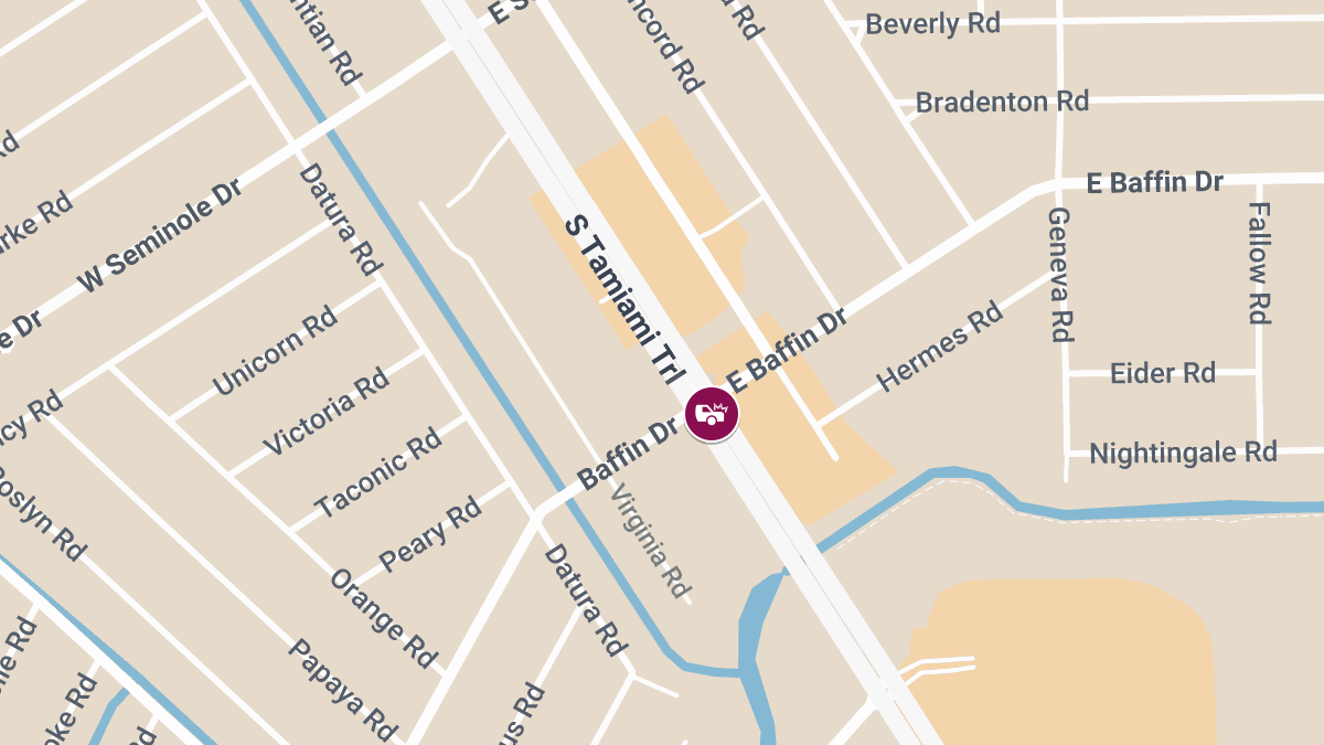 Traffic Accident with Injuries at E Baffin Dr and S Tamiami Trl