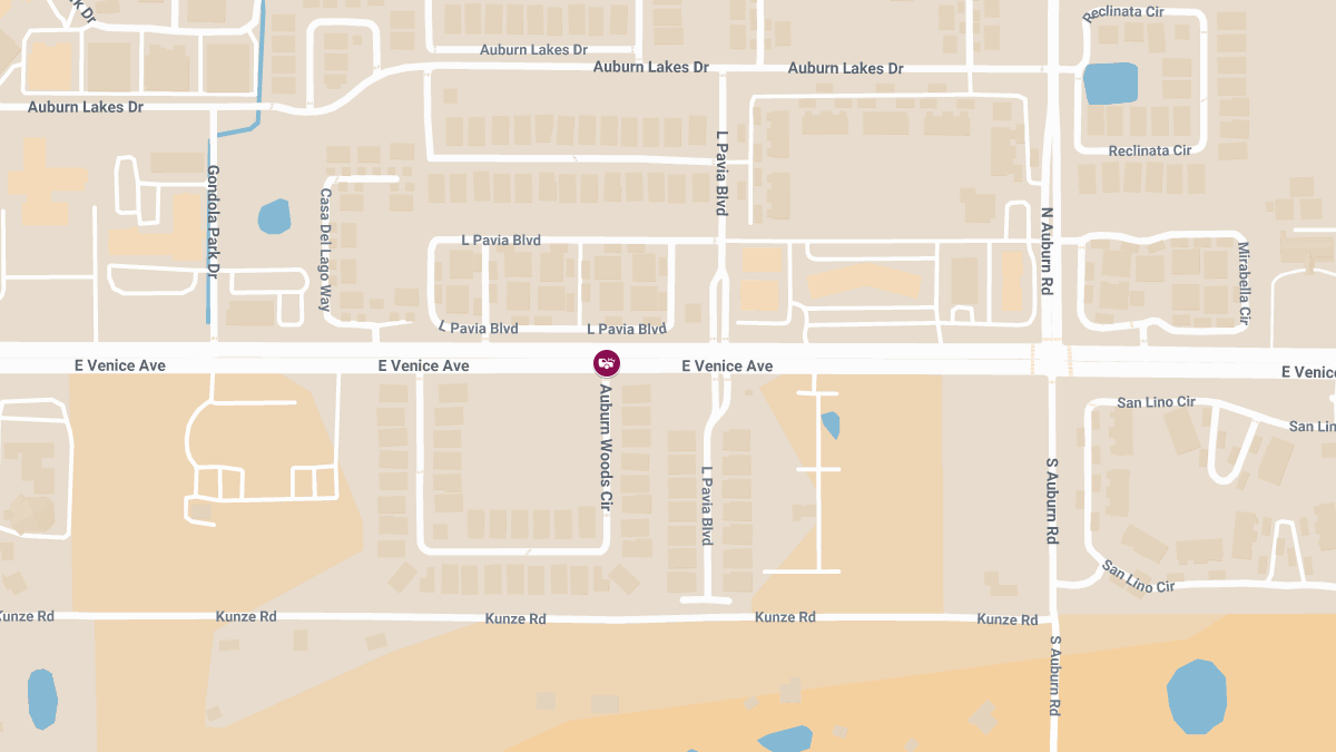 Traffic Accident with Injuries at E Venice Ave and Auburn Woods Cir