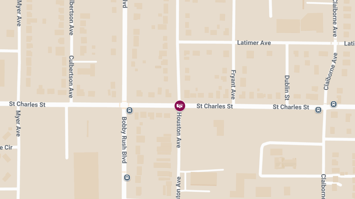 Traffic Accident with Injuries at Houston Ave & St Charles St