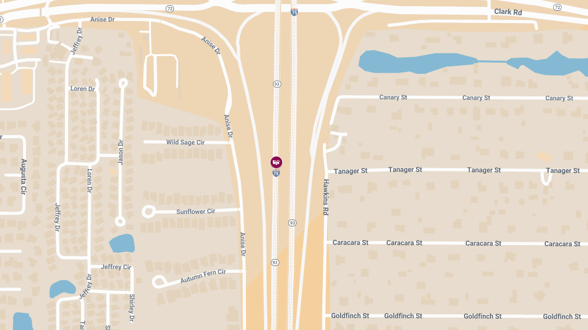 Traffic Accident with Injuries on I-75 Near MM206