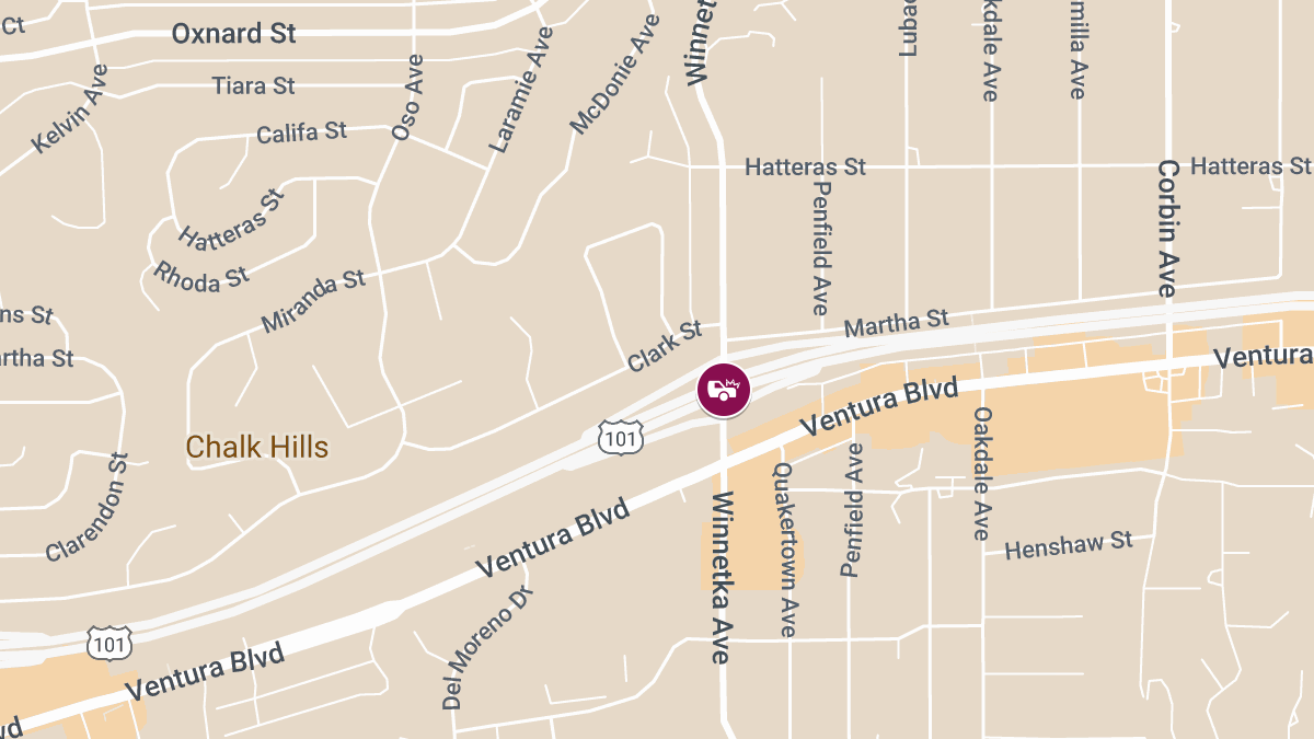 Traffic Accident with Injury Near Highway 101 & Winnetka Ave