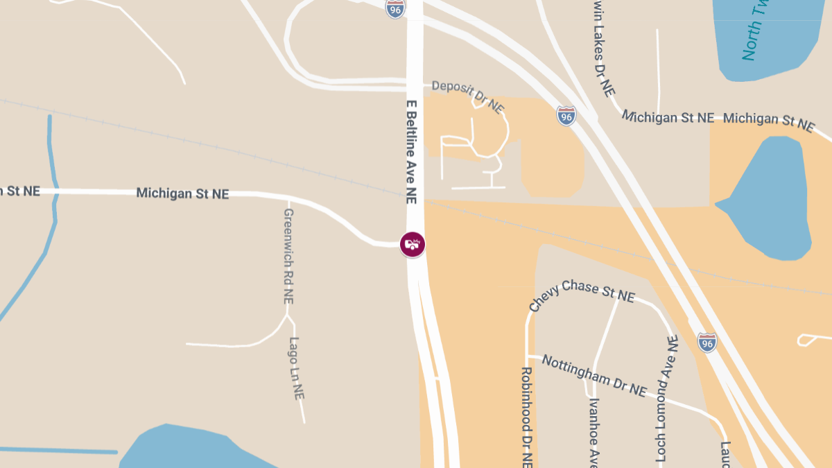 Traffic Collision With Injuries Reported Near Michigan St NE & East Beltline