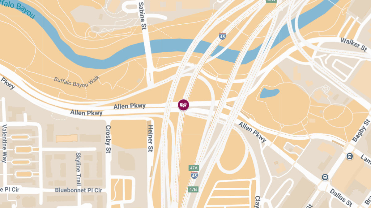 Traffic Collision with Injuries on I-45 S at Allen Pkwy