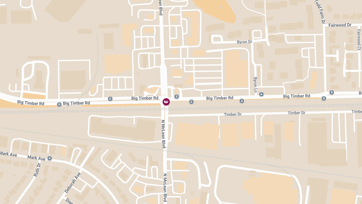 Traffic Crash With Injuries at Big Timber Rd & N McLean Blvd
