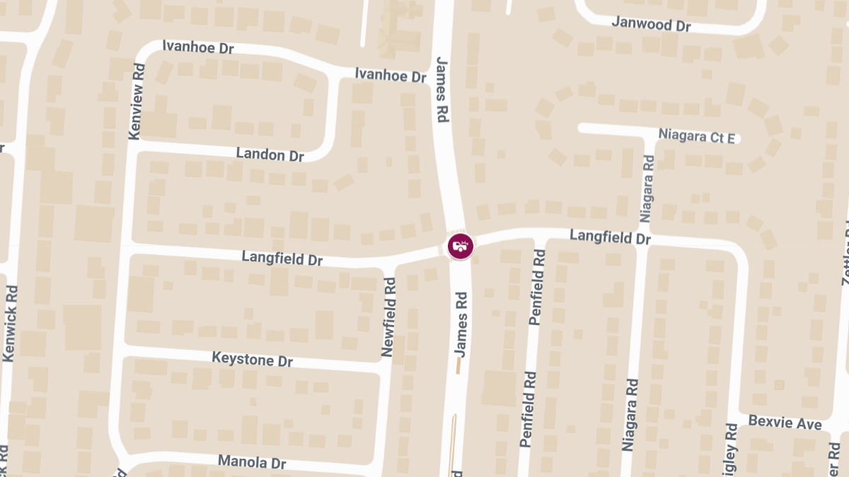 Two-Car Crash with Injuries at S James Rd & Langfield Dr
