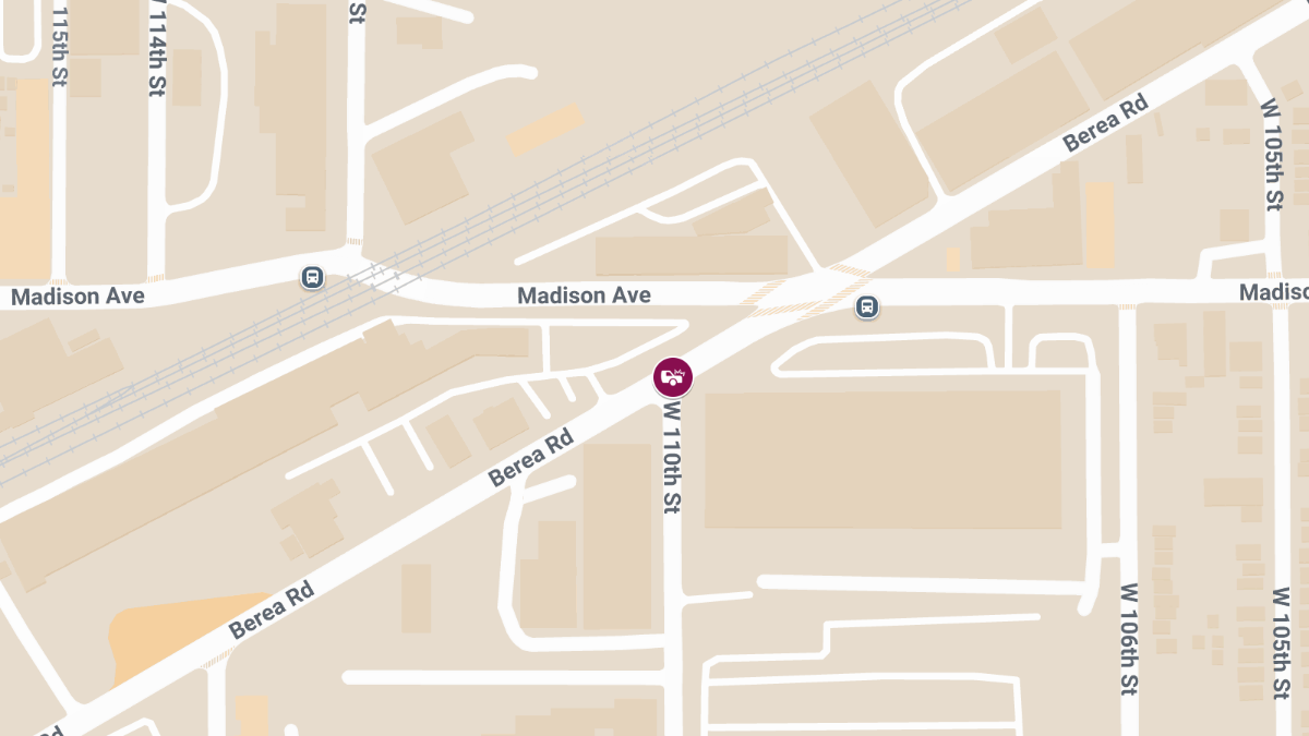 Two Injured in Accident at Berea Rd and W 110th St