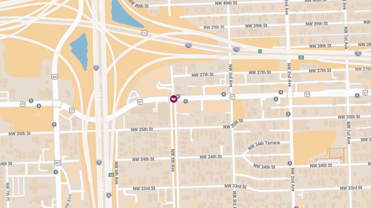 Two Injured in Evening Crash at NW 36th St & NW 5th Ave