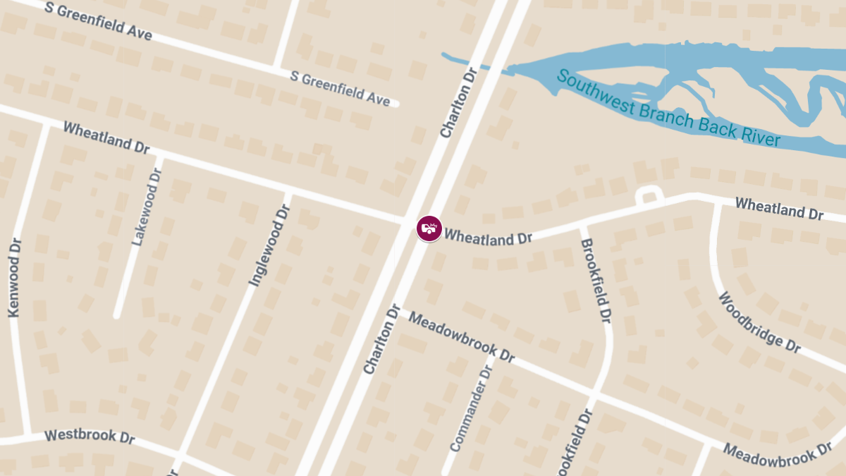 Two Injured in Late-Night Crash at Charlton Dr & Wheatland Dr