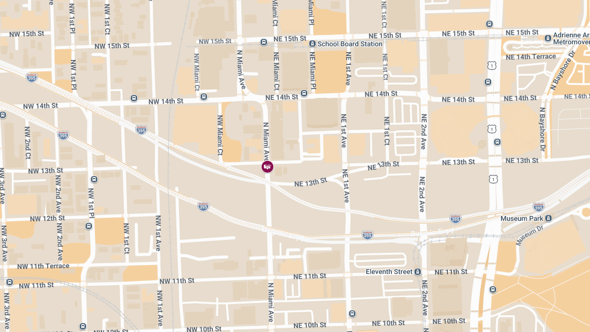 Two Injured in Nighttime Crash at NW 13th St & N Miami Ave