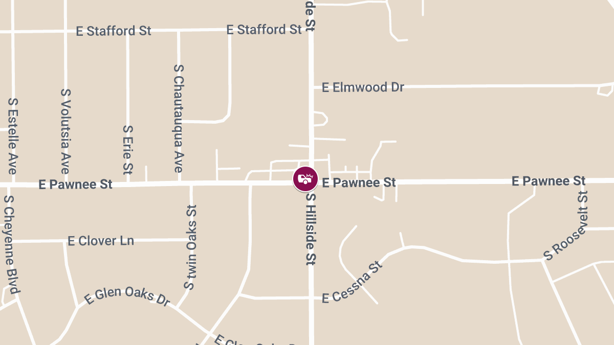 Two Injured in Rollover Crash at Pawnee St & Hillside St