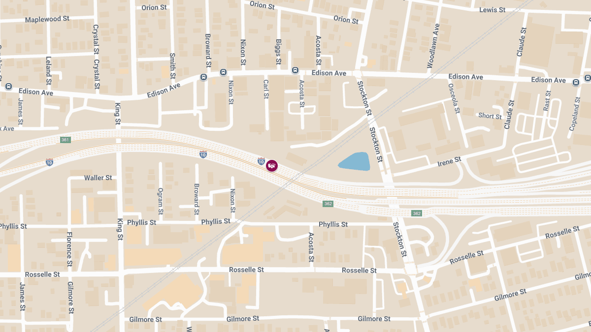 Two Killed in Fiery Overnight Crash on I-10 Near Stockton St