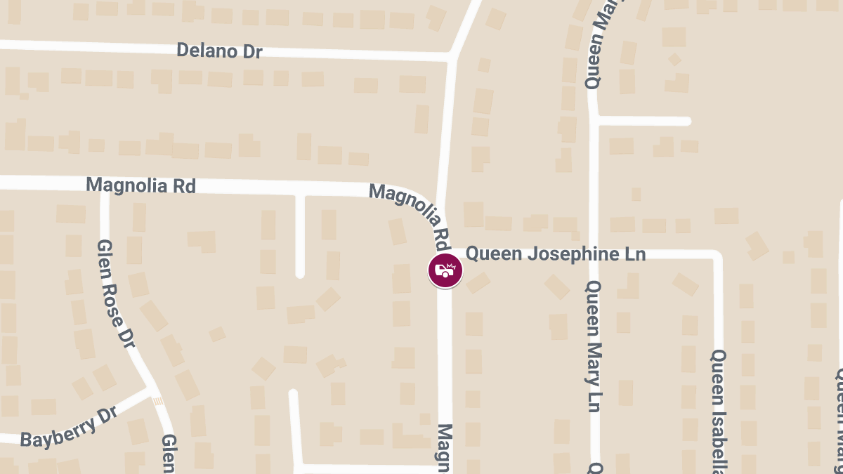 Two-Vehicle Accident Causes Injuries at Queen Josephine Ln & Magnolia Rd