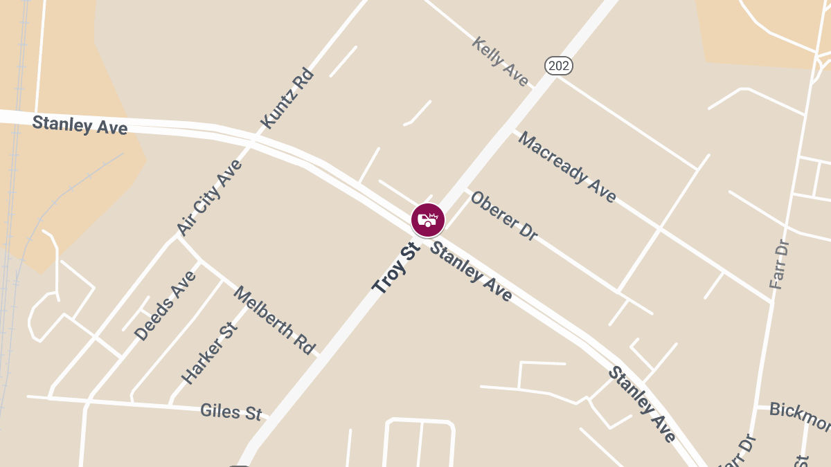 Two-Vehicle Accident With Injuries at Troy St & Stanley Ave