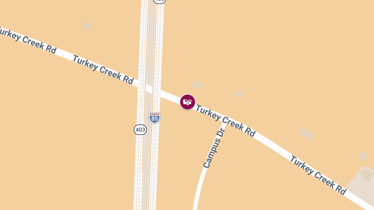 Two-Vehicle Accident With Injuries at Turkey Creek Rd & Campus Dr