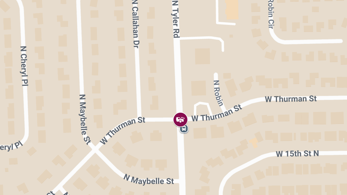 Two-Vehicle Accident With Injury at N Tyler Rd & W Thurman St