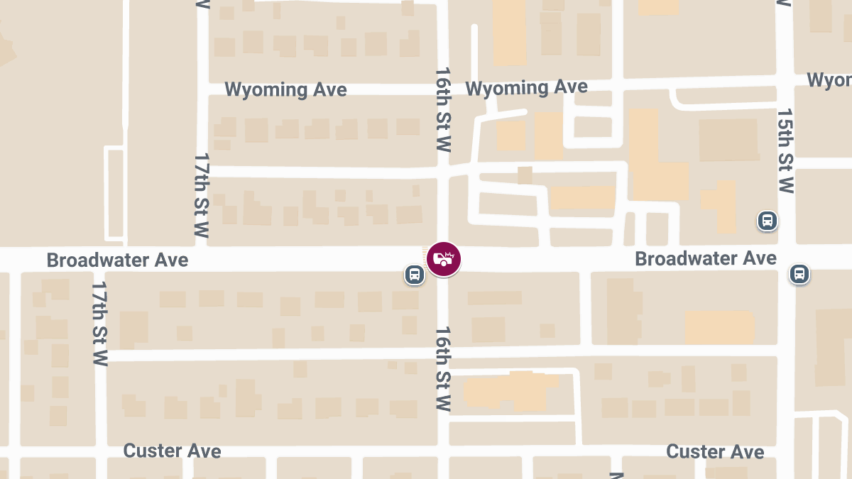 Two-Vehicle Accident on Broadwater Ave and 16th St W Injures Motorists