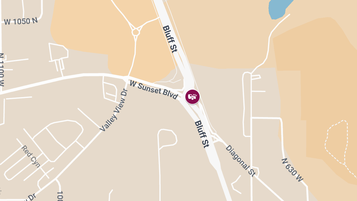 Two-Vehicle Accident on Sunset Blvd & Bluff St Causes Back Injury