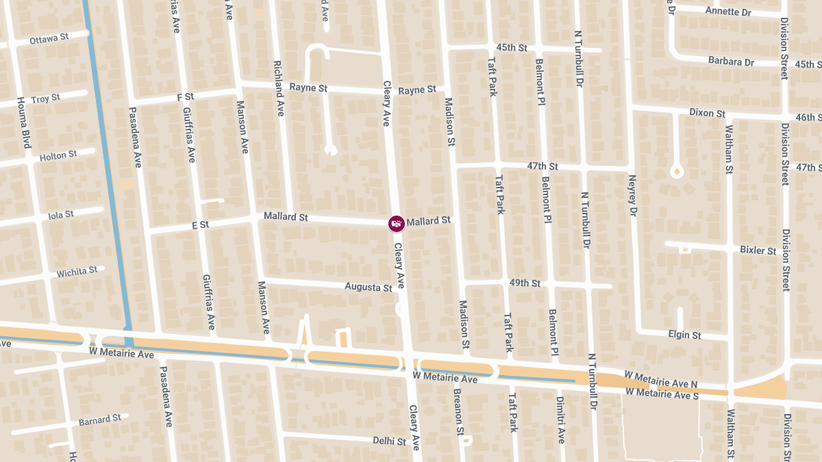 Two-Vehicle Accident with Injuries at Cleary Ave & Mallard St