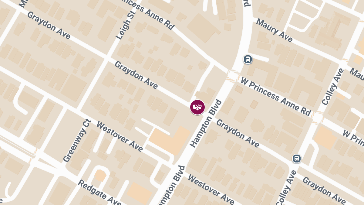 Two-Vehicle Accident with Injuries at Graydon Ave & Hampton Blvd