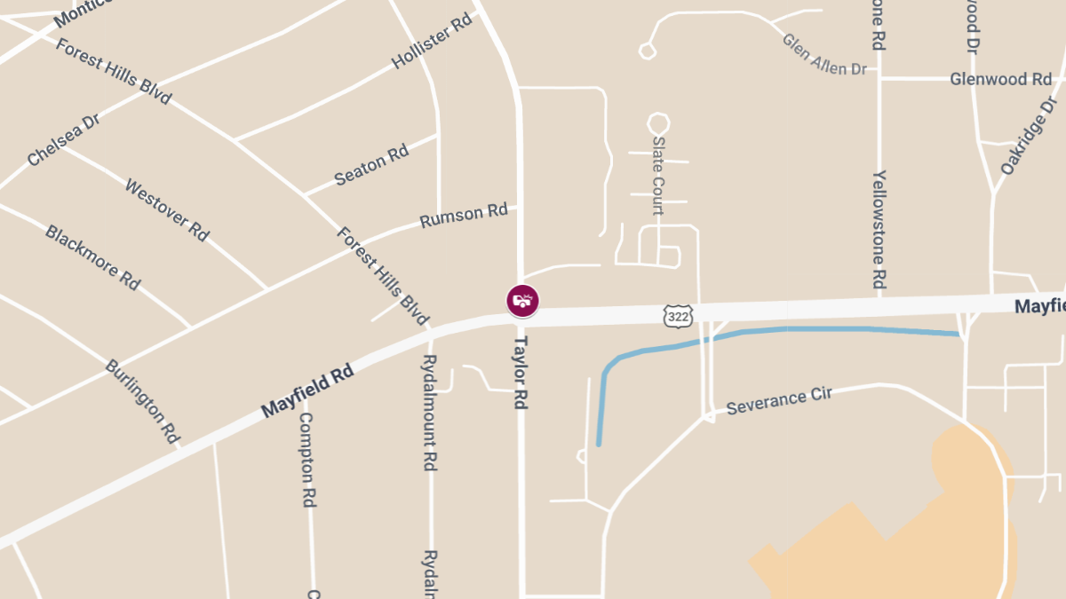 Two-Vehicle Accident with Injuries at Mayfield Rd & S Taylor Rd